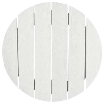 Bar Tisch Weiß 55x55x107 cm HDPE