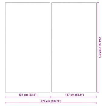 Quadratische Poolabdeckung Hellgrau Polyester 274 x 274 cm