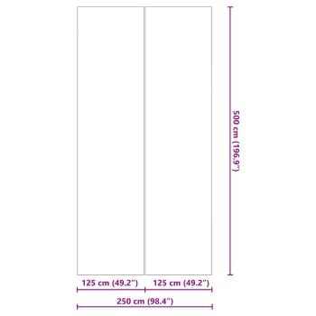 Rechteckige Poolabdeckung Schwarz Polyethylen 500 x 250 cm