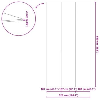 Rechteckige Poolabdeckung Schwarz Polyethylen 640 x 321 cm