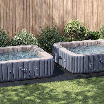 ARDEBO.de - Rechteckige Poolabdeckung Schwarz PVC 750 x 372 cm Wasserdicht