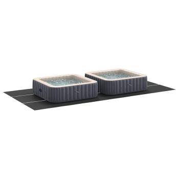 Rechteckige Poolabdeckung Schwarz PVC 750 x 372 cm Wasserdicht