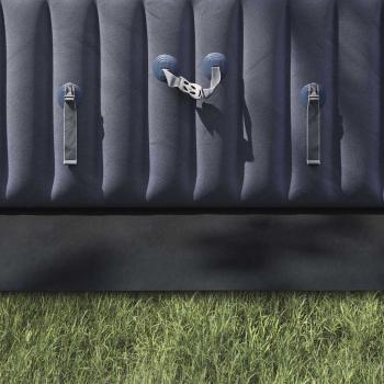 Rechteckige Poolabdeckung Schwarz PVC 750 x 372 cm Wasserdicht