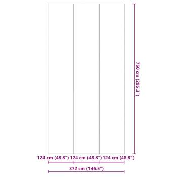 Rechteckige Poolabdeckung Schwarz PVC 750 x 372 cm Wasserdicht