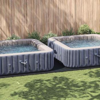 ARDEBO.de - Rechteckige Poolabdeckung Schwarz Kunststoff 820 x 420 cm
