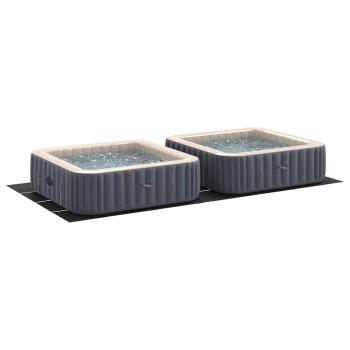 Rechteckige Poolabdeckung Schwarz Kunststoff 820 x 420 cm