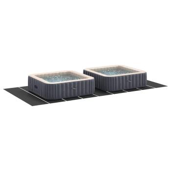 Rechteckige Poolabdeckung Schwarz Kunststoff 999 x 500 cm