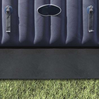 Quadratische Poolabdeckung Schwarz Polyester 274 x 274 cm
