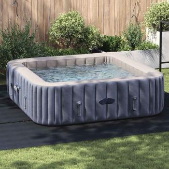 ARDEBO.de - quadratische Poolabdeckung Schwarz Kunststoff 396 x 396 cm
