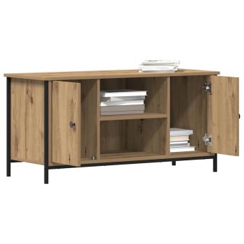 TV-Schrank Artisan Eiche 100x40x50 cm Holzwerkstoff und Stahl