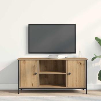 TV-Schrank Artisan Eiche 100x40x50 cm Holzwerkstoff und Stahl