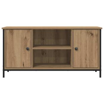 TV-Schrank Artisan Eiche 100x40x50 cm Holzwerkstoff und Stahl