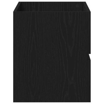 Waschbeckenunterschrank Schwarz Eiche 60x38,5x45 cm Holzwerkstoff