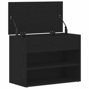 Flurbank Schwarz Eiche 60x30x45 cm Holzwerkstoff