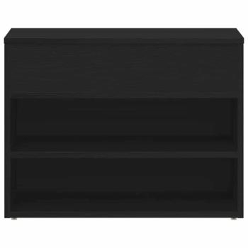 Flurbank Schwarz Eiche 60x30x45 cm Holzwerkstoff