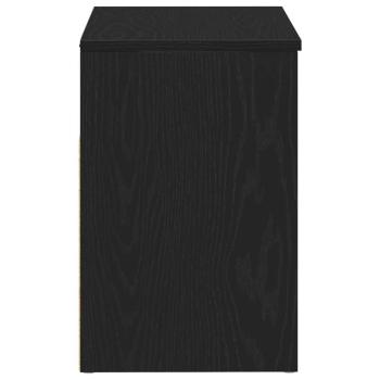 Flurbank Schwarz Eiche 60x30x45 cm Holzwerkstoff