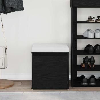 Box Drawer Schwarz Eiche 40,5x40x40 cm Holzwerkstoff