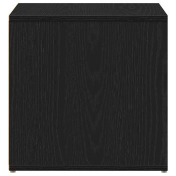 Box Drawer Schwarz Eiche 40,5x40x40 cm Holzwerkstoff