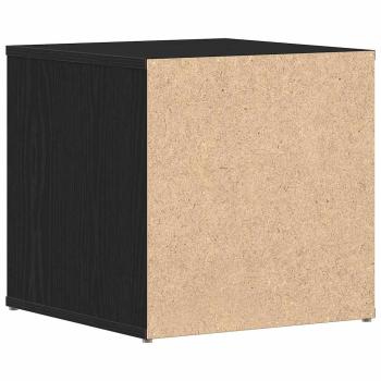 Box Drawer Schwarz Eiche 40,5x40x40 cm Holzwerkstoff