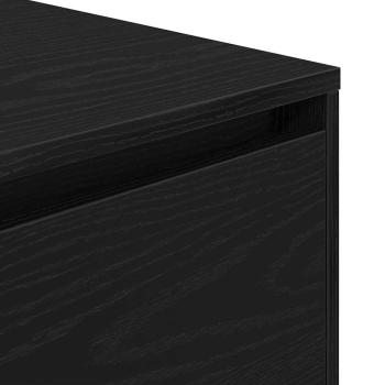 Box Drawer Schwarz Eiche 40,5x40x40 cm Holzwerkstoff