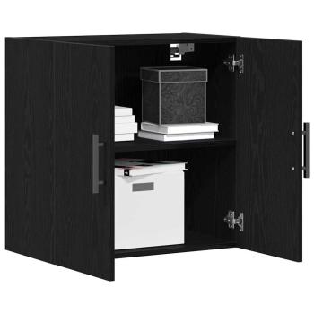 Wandschrank Schwarz Eiche 60x31x60 cm Holzwerkstoff