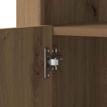 Seitenschränke mit LED-Lichtern 2 Stück Artisan Eiche 41x37x67 cm