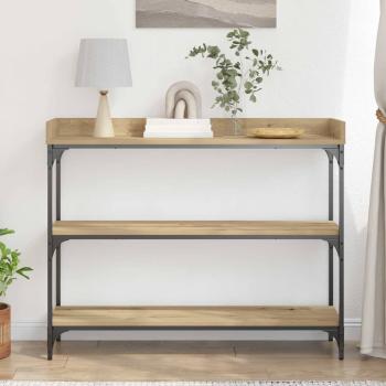 Konsolentisch Artisan Eiche 100x30x80 cm Holzwerkstoff & Stahl