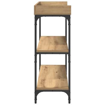 Konsolentisch Artisan Eiche 100x30x80 cm Holzwerkstoff & Stahl