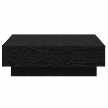 Couchtisch Schwarz Eiche Holzwerkstoff 90 x 90 x 28 cm Couchtisch
