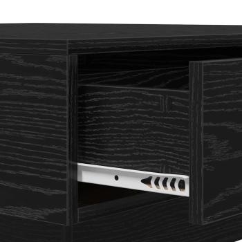 Couchtisch Schwarz Eiche Holzwerkstoff 90 x 90 x 28 cm Couchtisch