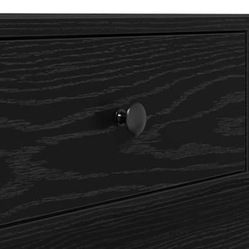 Couchtisch Schwarz Eiche Holzwerkstoff 90 x 90 x 28 cm Couchtisch