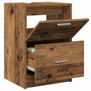 Waschbecken Schrank Altholz 40x37x59 cm Schichtstoff