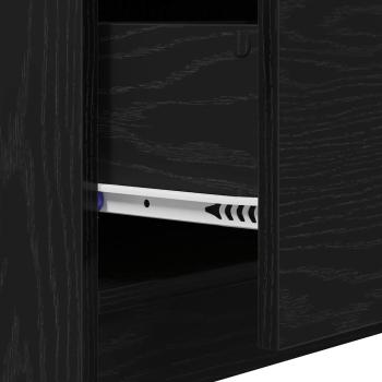 Waschbeckenunterschrank Schwarzeiche 40x37x59 cm MDF