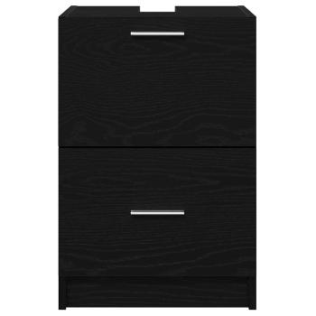 Waschbeckenunterschrank Schwarzeiche 40x37x59 cm MDF