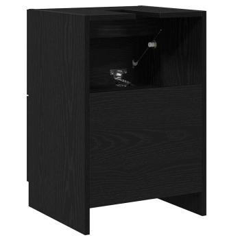 Waschbeckenunterschrank Schwarzeiche 40x37x59 cm MDF