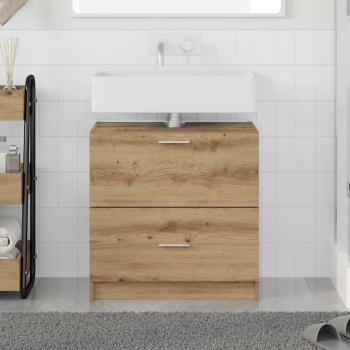 ARDEBO.de - Waschbeckenunterschrank Artisan-Eiche 59x37x59 cm Holzwerkstoff