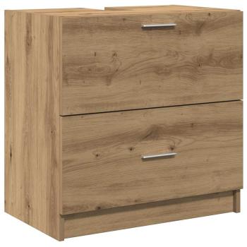 Waschbeckenunterschrank Artisan-Eiche 59x37x59 cm Holzwerkstoff