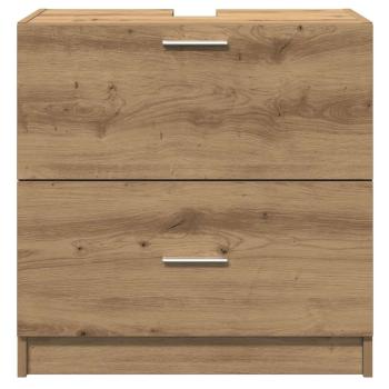 Waschbeckenunterschrank Artisan-Eiche 59x37x59 cm Holzwerkstoff