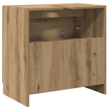 Waschbeckenunterschrank Artisan-Eiche 59x37x59 cm Holzwerkstoff