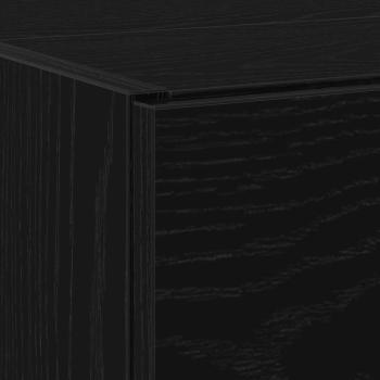 Waschbeckenunterschrank Schwarz Eiche 59x37x59 cm Ingenieurholz