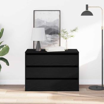 Eckkommode Schwarz Eiche 80x41x58 cm Holzwerkstoff