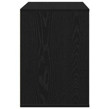 Eckkommode Schwarz Eiche 80x41x58 cm Holzwerkstoff
