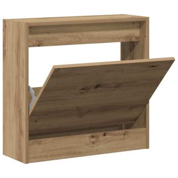 Schuhschrank Artisan Eiche 60x21x57 cm Holzwerkstoff