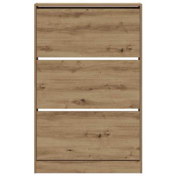 Schuhschrank Artisan Eiche 80x21x125,5 cm Holzwerkstoff