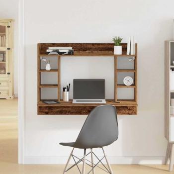 ARDEBO.de - Wandmontageschreibtisch Alte Eiche 105x48x75 cm Holzwerkstoff