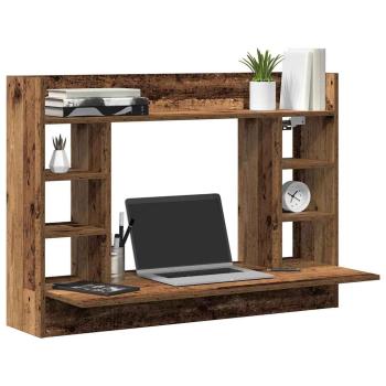 Wandmontageschreibtisch Alte Eiche 105x48x75 cm Holzwerkstoff