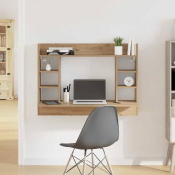 ARDEBO.de - Wandmontierter Schreibtisch Artisan Oak 105x48x75 cm Brett-Schichtstoff