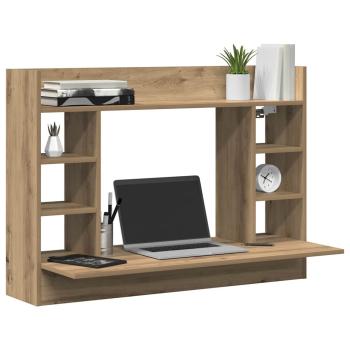 Wandmontierter Schreibtisch Artisan Oak 105x48x75 cm Brett-Schichtstoff