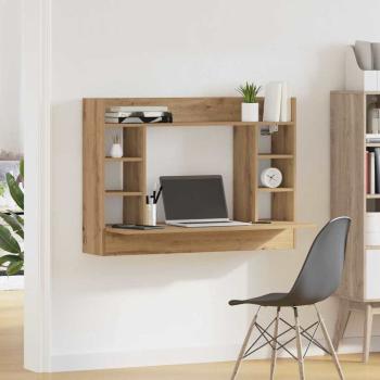 Wandmontierter Schreibtisch Artisan Oak 105x48x75 cm Brett-Schichtstoff