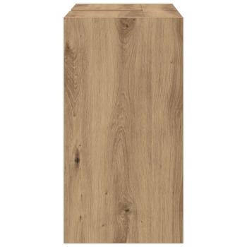 Waschbecken Schrank Massivholz Eiche 63x29x55 cm Holzwerkstoff